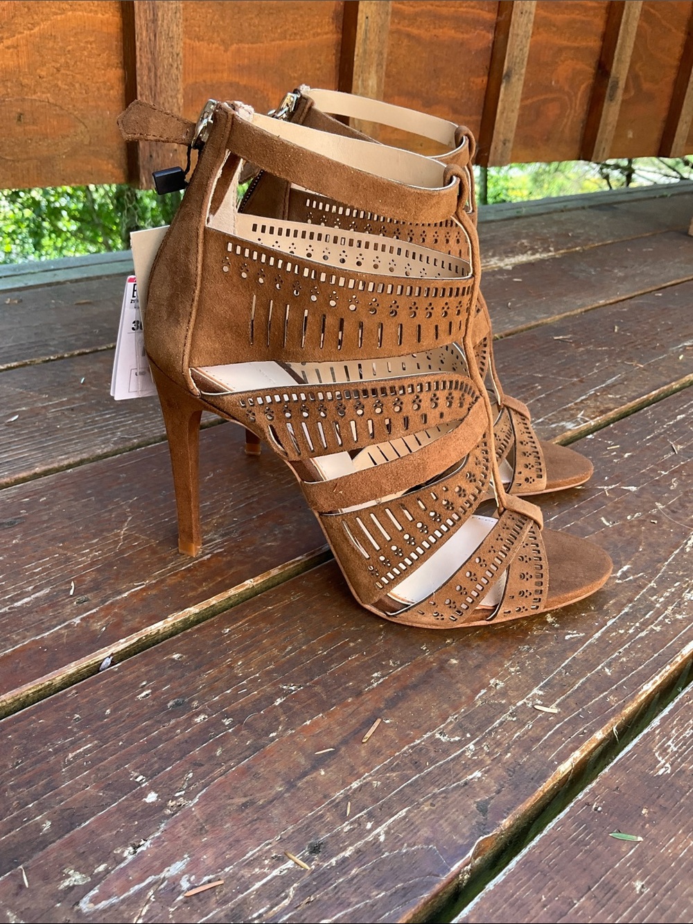 NWT Zara Strappy High Heel Sandals